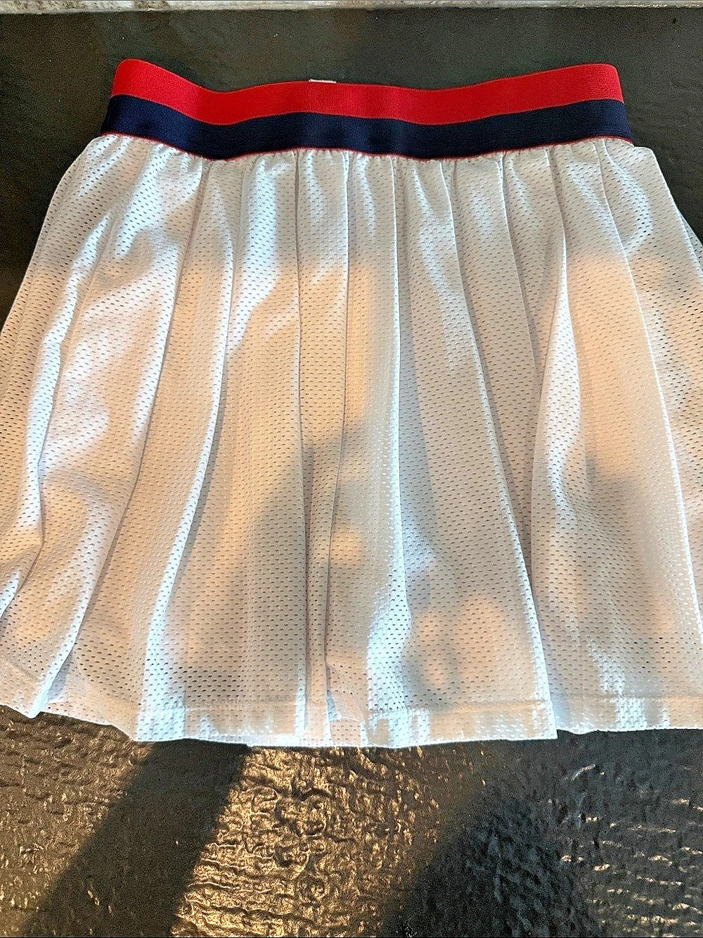 Beach Riot Irina Skirt Color Block Mini Skirt White & Red Small